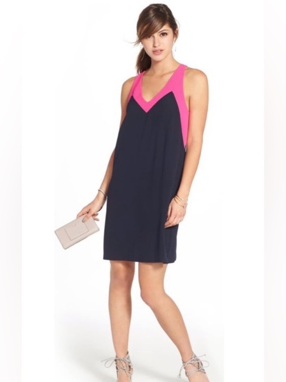Felicity & Coco Katy
Colorblock Racerback Shift Dress Size XS